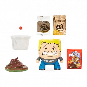 Фигурка из серии The Hangrees Roplops с ингредиентами для слайма и унитазом (MGA, 563020)